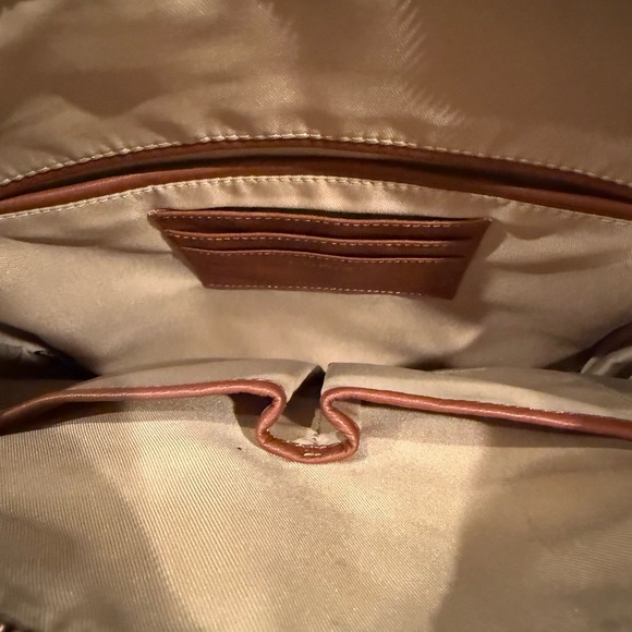 NWT Lodis canvas leather backpack handbag - Picture 3 of 5